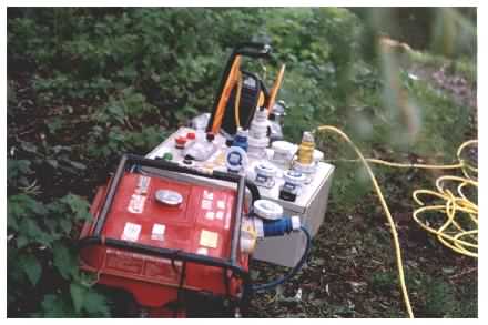 Electrofishing equipment