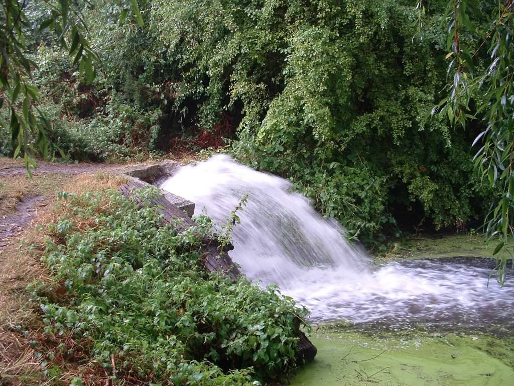 Storm surge into the pond, click for a larger image